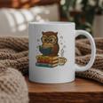 Book Lover Owl Reading Bookish Library Read Books Be Kind Graphic Print Coffee Mug