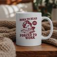 Book Readers Forced To Work Sadness Graphic Print Coffee Mug