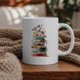 Book Stack With Flowers Reading Lover Bookish Graphic Print Coffee Mug