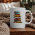 Books Painting Colorful Art Abstract Graphic Books Graphic Print Coffee Mug