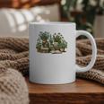 Botanical Garden Plants With Books Graphic Print Coffee Mug