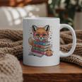 Cute Fox Read More Be Kind Stay Weird Reader Geek Book Lover Graphic Print Coffee Mug