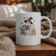 Cute Ghost Reading Book Librarian Book Lover Graphic Print Coffee Mug