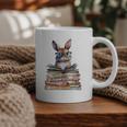 Cute Reading Bunny With Glasses Books Bookworm Reader Book Premium Tri-Blend Graphic Print Coffee Mug Cute Reading Bunny With Glasses Books Bookworm Reader Book Premium Tri-Blend Graphic Print Coffee Mug