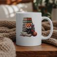 Cute Red Panda Reading Book Animal Bookworm Graphic Print Coffee Mug