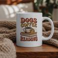 Dogs Coffee Reading Book Lover Graphic Print Coffee Mug Dogs Coffee Reading Book Lover Graphic Print Coffee Mug