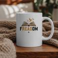 Freadom Anti Banned Books Lovers Reading Librarian Bookworm Graphic Print Coffee Mug