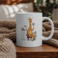 Giraffe Reading Tea Books Coffee Book Lover Graphic Graphic Print Coffee Mug
