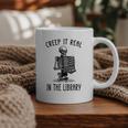 Halloween Skeleton Pun Book Lover Library Joke Graphic Print Coffee Mug
