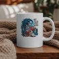 Hot Tea & Spicy Books Skeleton Reader Graphic Print Coffee Mug