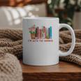 I'm With The Banned Books – Book Lover Librarian Reading Graphic Print Coffee Mug