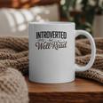 Introverted But Well-Read Book Lover Graphic Print Coffee Mug
