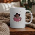 Just A Girl Who Loves Books Cute African American Afro Graphic Print Coffee Mug