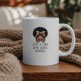 Just a Girl Who Loves Books Messy Bun Black Women Reading Graphic Print Coffee Mug Just a Girl Who Loves Books Messy Bun Black Women Reading Graphic Print Coffee Mug