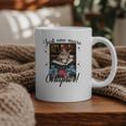 Just One More Chapter Cat Reading Books Coffee Lovers Premium Tri-Blend Graphic Print Coffee Mug
