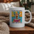 Love Reading And Giraffes Cute Giraffe Reading Book Lovers Graphic Print Coffee Mug Love Reading And Giraffes Cute Giraffe Reading Book Lovers Graphic Print Coffee Mug