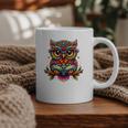 Owl With Glasses And Book Reading Graphic Print Coffee Mug Owl With Glasses And Book Reading Graphic Print Coffee Mug