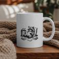 Raccoon Reading A Book Vintage Trash Reader Graphic Print Coffee Mug Raccoon Reading A Book Vintage Trash Reader Graphic Print Coffee Mug