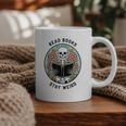 Reader Skeleton Read Books Be Kind Stay Weird Graphic Print Coffee Mug
