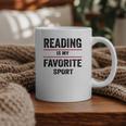 Reading Is My Favorite Sport Book Lover Quote Graphic Print Coffee Mug