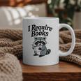 I Require Books Raccoon Reading For Book Lovers Graphic Print Coffee Mug