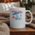 Retro Book Girl Summer Beach Vacation For Book Lover Graphic Print Coffee Mug Retro Book Girl Summer Beach Vacation For Book Lover Graphic Print Coffee Mug