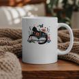 Retro Cute Cat Floral Book Librarian Vintage Floral Cat Book Graphic Print Coffee Mug Retro Cute Cat Floral Book Librarian Vintage Floral Cat Book Graphic Print Coffee Mug