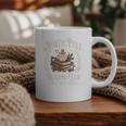 Retro North Pole Reading Club Hot Cocoa Book Lovers Xmas Graphic Print Coffee Mug