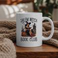 Salem Witch Book Club Bookish Retro Halloween Cat Graphic Print Coffee Mug