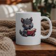 Scottish Terrier Reading a Book Dog Graphic Print Coffee Mug