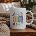 Subtle Floral Foxglove Daisy Tulip Book Lover Graphic Print Coffee Mug