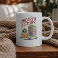 Unearth A Story Cute Turtle Reading Books Librarian Graphic Print Coffee Mug Unearth A Story Cute Turtle Reading Books Librarian Graphic Print Coffee Mug
