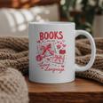Valentines Book Lover Romance Books Are My Love Language Graphic Print Coffee Mug