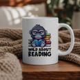 Wild About Reading Book Lover Gorilla Graphic Print Coffee Mug