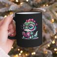 Adorable Book Lover Basilisk With Reading Glasses Cute Graphic Print Coffee Mug Adorable Book Lover Basilisk With Reading Glasses Cute Graphic Print Coffee Mug