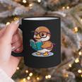 Adorable Book Lover Mallard Duck With Reading Glasses Cute Graphic Print Coffee Mug Adorable Book Lover Mallard Duck With Reading Glasses Cute Graphic Print Coffee Mug