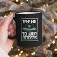 Alien Quote Take Me To Your Readers Sci-Fi Ufo Book Lover Graphic Print Coffee Mug