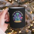Alien Reader Reading Teacher Librarian Book Lover Graphic Print Coffee Mug