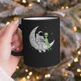 Astronaut Reading Book To Alien Moon Space Book Lover Men Graphic Print Coffee Mug