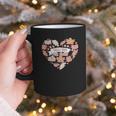 Big Book And Fall Heart Graphic Print Coffee Mug