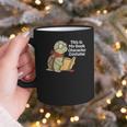 This Is My Book Character Costume Turtle Kids Reading Graphic Print Coffee Mug