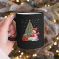 Book Christmas Tree Bookworm Gingerbread Man Snowman Reading Graphic Print Coffee Mug