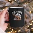 Book Dinosaur T-Rex Bookworm Dino Book Reading Graphic Print Coffee Mug