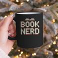 Book Nerd Retro Pixel Reading Librarian Aesthetic Graphic Print Coffee Mug