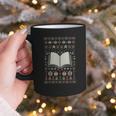 Book Reading Ugly Christmas Graphic Print Coffee Mug