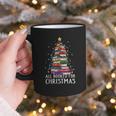 All Booked For Christmas Book Christmas Tree Lights Graphic Print Coffee Mug