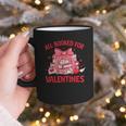 All Booked For Valentine Bow Books Lover Teacher Girl Women Graphic Print Coffee Mug