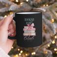Bookish Babes Club Cute Pink Book Stack With Bow Graphic Print Coffee Mug