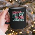 Books Are My Love Language Book Lover Reading Graphic Print Coffee Mug