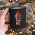 Books Reading Ice Cream Graphic Print Coffee Mug Books Reading Ice Cream Graphic Print Coffee Mug